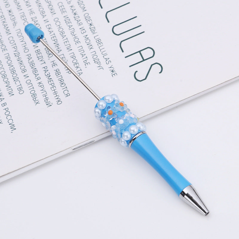 Wholesale Beadable Pens DIY Patch Pearl Flower Beadable Pen